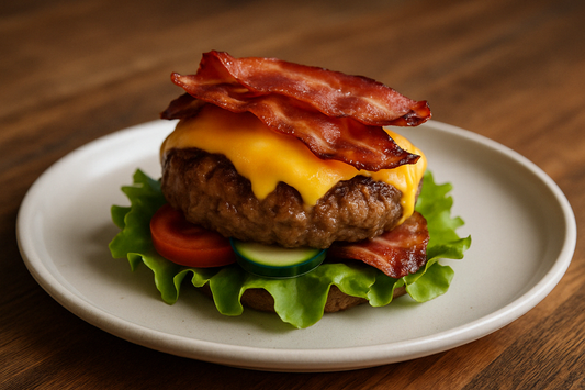 Keto-Burger ohne Brötchen
