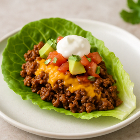Keto-Tacos mit Salatblättern