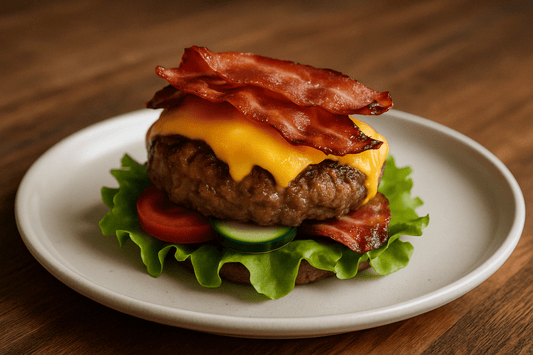 Keto-Burger ohne Brötchen - Keto-Anleitung.de