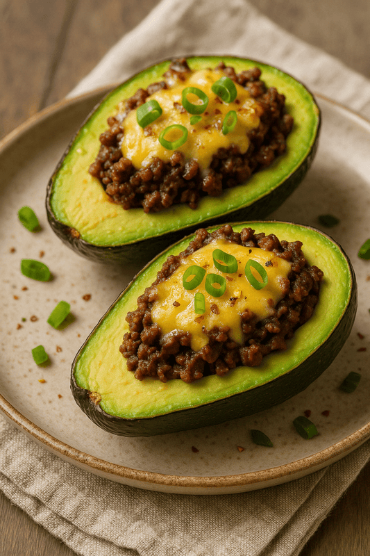 Gefüllte Avocado mit Hackfleisch & Käse - Keto-Anleitung.de
