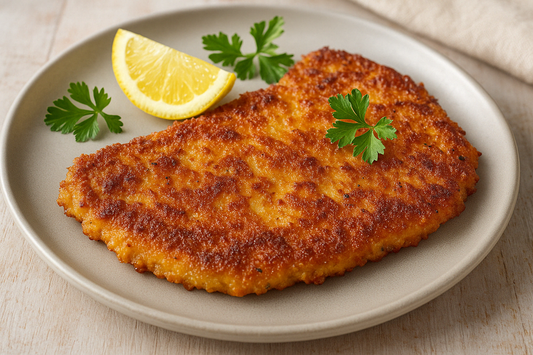 Keto-Schnitzel mit Parmesanpanade