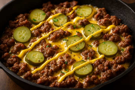 Keto-Cheeseburger-Pfanne