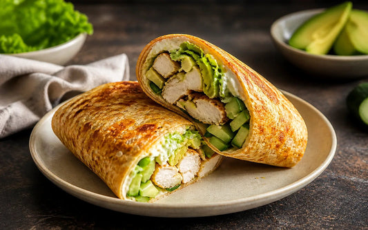 Keto Cottage-Cheese-Wrap mit Hähnchen & Avocado - Keto-Anleitung.de
