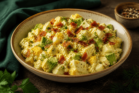 Keto-Eiersalat mit Avocado & Speck - Keto-Anleitung.de
