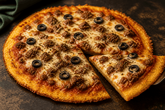 Hackfleischpizza mit Käseboden - Keto-Anleitung.de